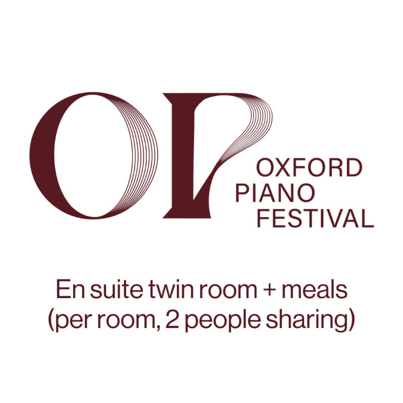 Piano Festival: En suite twin room + meals (per room, 2 people sharing)