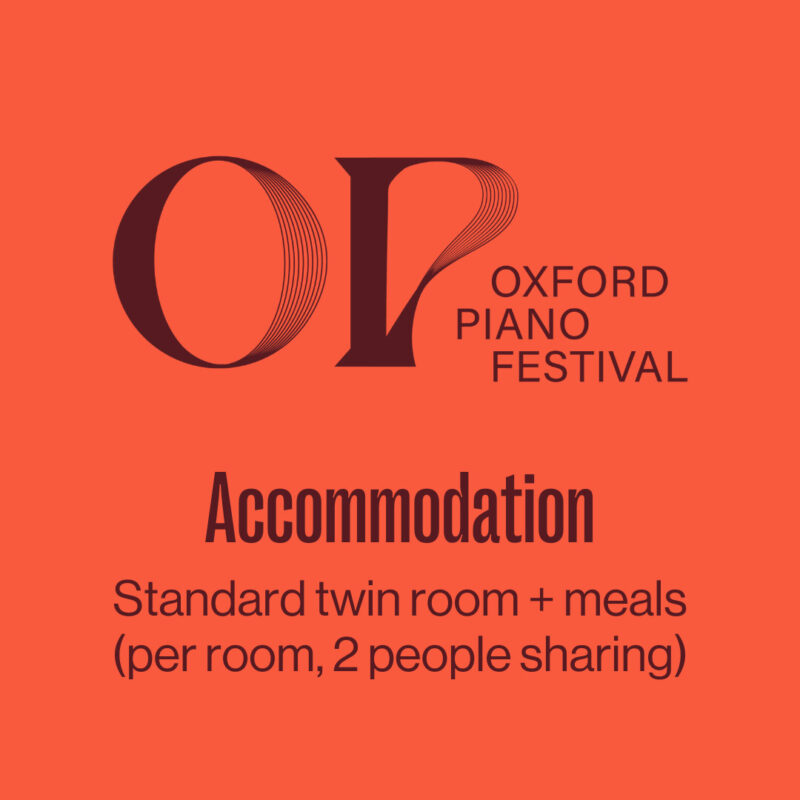 Piano Festival: Standard twin room + meals (per room, 2 people sharing)
