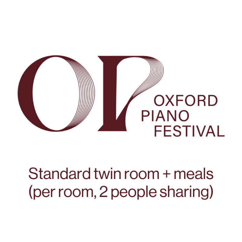 Piano Festival: Standard twin room + meals (per room, 2 people sharing)